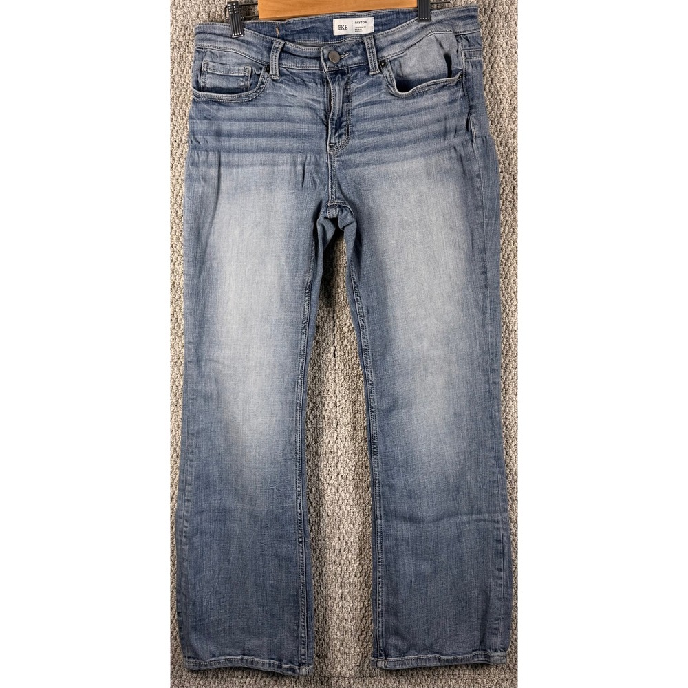 BKE Payton Universal Fit Bootcut Jeans 32x30 Blue Mid Rise Medium Wash Stretch
